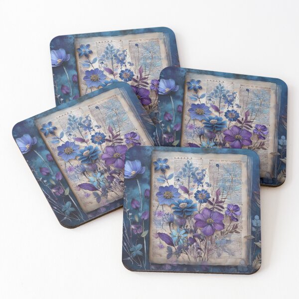 Item preview, Vintage Wild Flower Journal Collection: Blue Dawn designed and sold by J Marielle Designs.