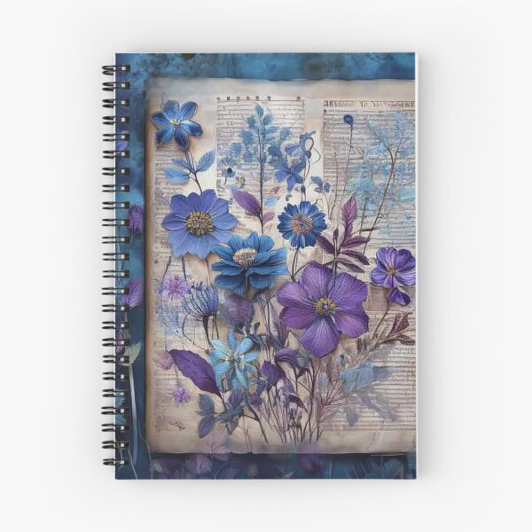 Item preview, Vintage Wild Flower Journal Collection: Blue Dawn designed and sold by J Marielle Designs.