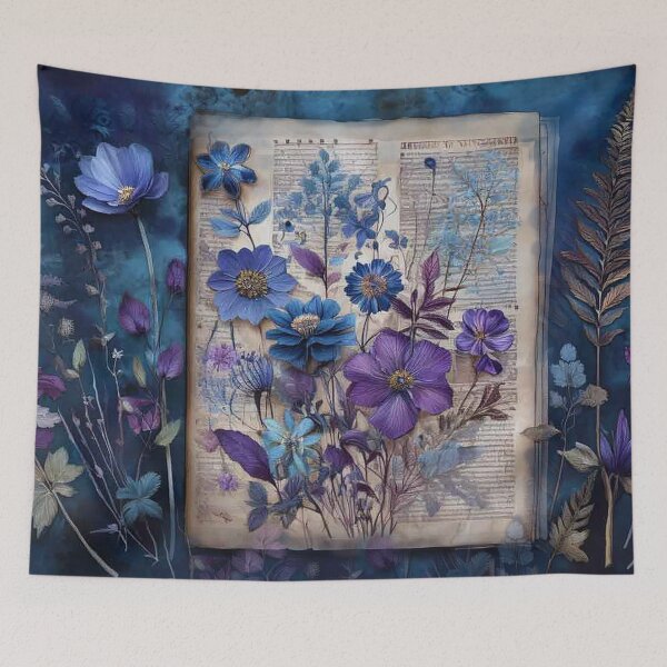 Item preview, Vintage Wild Flower Journal Collection: Blue Dawn designed and sold by J Marielle Designs.