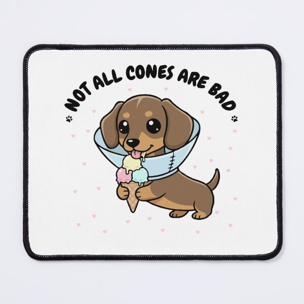 Item preview, Not All Cones Are Bad Dachshund Dog Cone - Funny Ice Cream designed and sold by The Real Life Symphony.