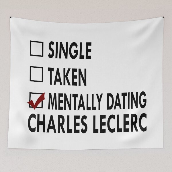 Item preview, Dating Charles leclerc Black White designed and sold by Sasya.