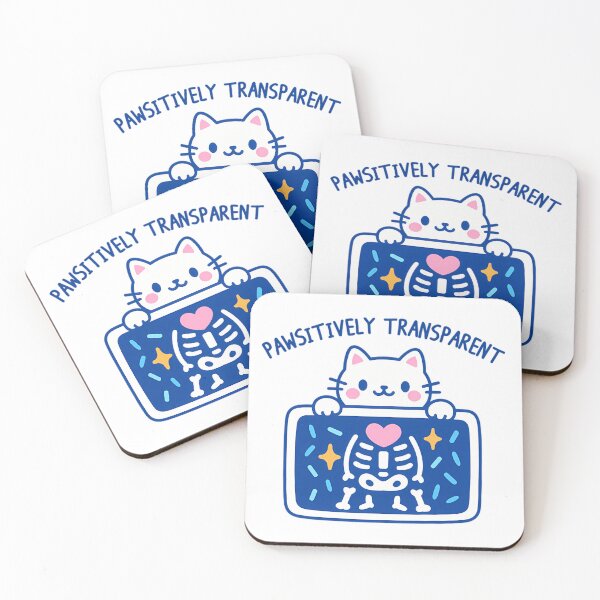 Item preview, Pawsitively Transparent Cute Cat X-Ray Funny Cat designed and sold by Mason-Pride.