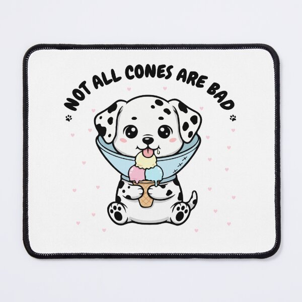 Item preview, Not All Cones Are Bad Dalmatian Dog Cone - Funny Ice Cream designed and sold by The Real Life Symphony.