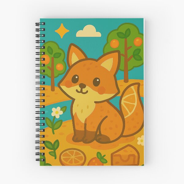 Item preview, Orange Fox in the Citrus Grove designed and sold by Whiskers&Waffles.