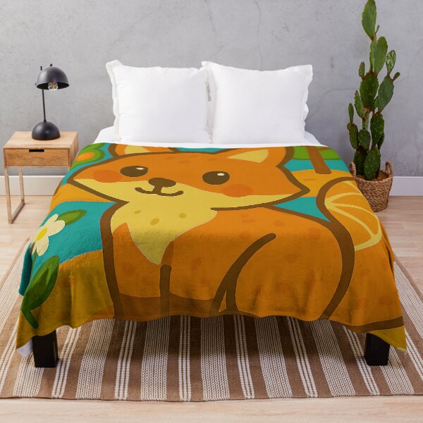 Item preview, Orange Fox in the Citrus Grove designed and sold by Whiskers&Waffles.