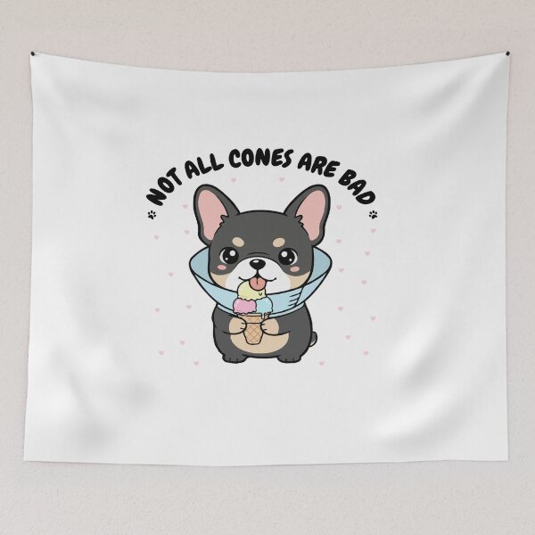 Item preview, Not All Cones Are Bad French Bulldog Dog Cone - Funny Ice Cream designed and sold by The Real Life Symphony.