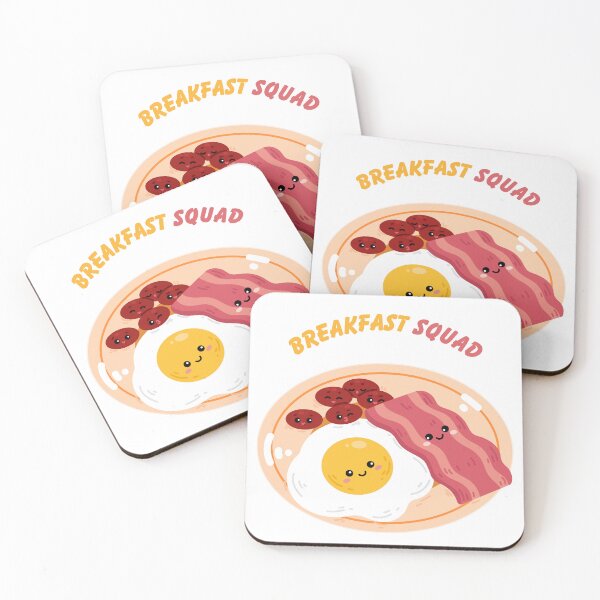 Item preview, Breakfast Squad - Funny Morning Food Design designed and sold by BrightMood Designs.