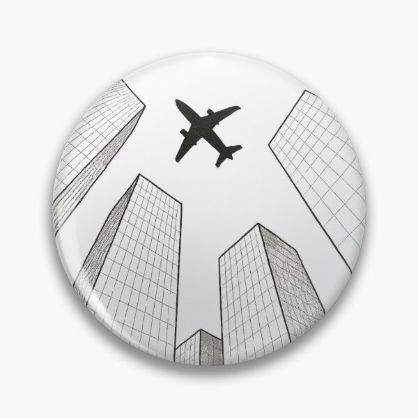 Item preview, Urban Skyline Noir Airplane Silhouette designed and sold by Mitosha2.
