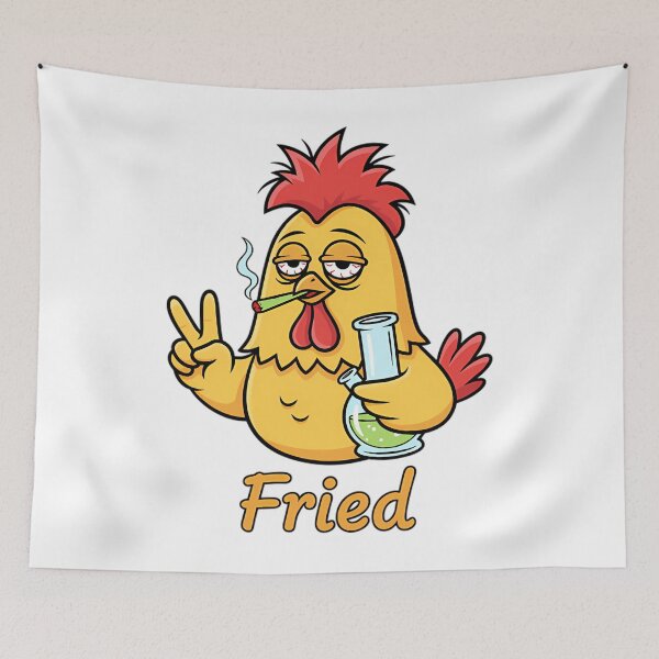 Item preview, Fried Stoner Chicken Cartoon designed and sold by Mason-Pride.