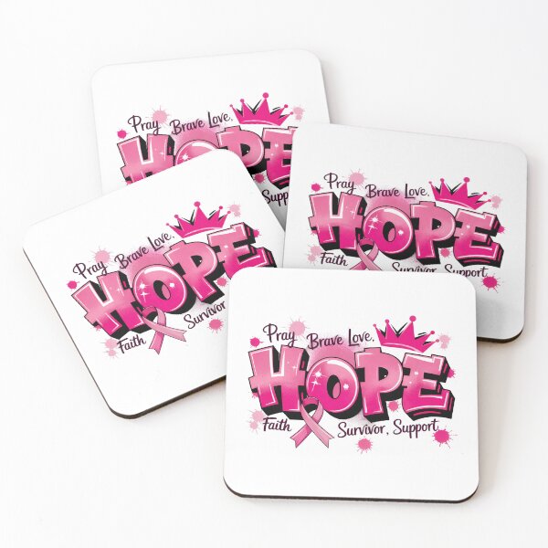 Item preview, Hope Pink Ribbon Breast Cancer Awareness designed and sold by CleanDecor.