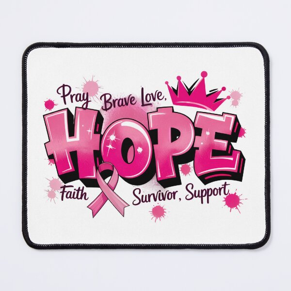 Item preview, Hope Pink Ribbon Breast Cancer Awareness designed and sold by CleanDecor.