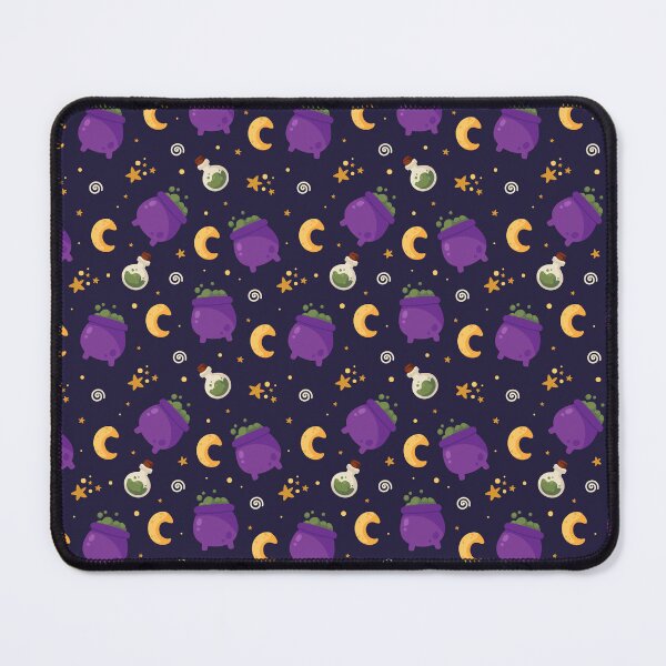 Item preview, Witchy Cauldrons & Moons – Cute Halloween Pattern designed and sold by QuietBloom80.