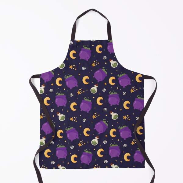 Item preview, Witchy Cauldrons & Moons – Cute Halloween Pattern designed and sold by QuietBloom80.