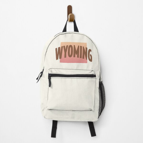 Item preview, Wyoming - Retro Style Curved Text with State Shape designed and sold by chosenhomes.