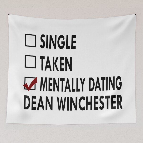 Item preview, Dating Dean Winchester Black White designed and sold by Sasya.
