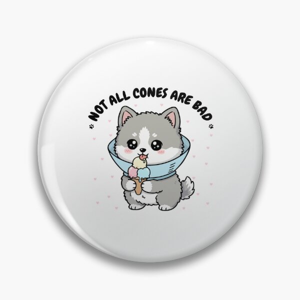 Item preview, Not All Cones Are Bad Keeshond Dog Cone - Funny Ice Cream designed and sold by The Real Life Symphony.