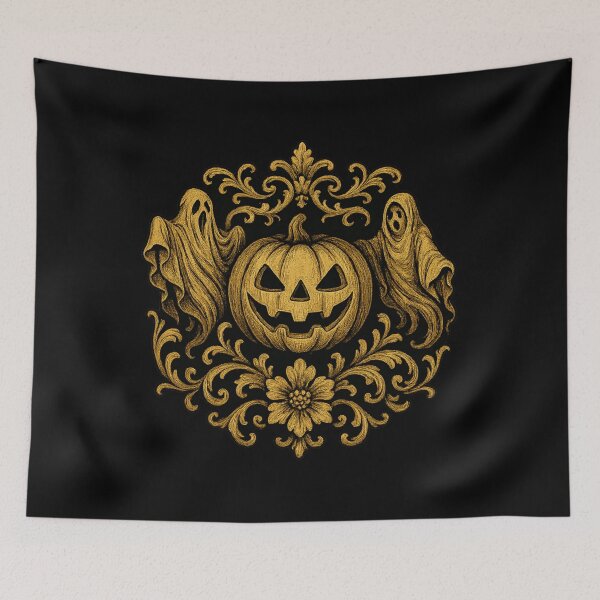 Item preview, Baroque Halloween Pumpkin Ornamental designed and sold by Prints-by-Olaf.