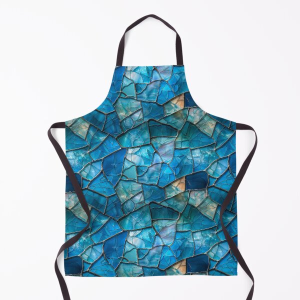 Item preview, Deep Sea Blue Stained Glass Mosaic designed and sold by NTGUILTY.