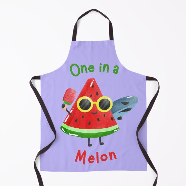 Item preview, One in a Melon - Cute Funny Fruit Pun designed and sold by BrightMood Designs.