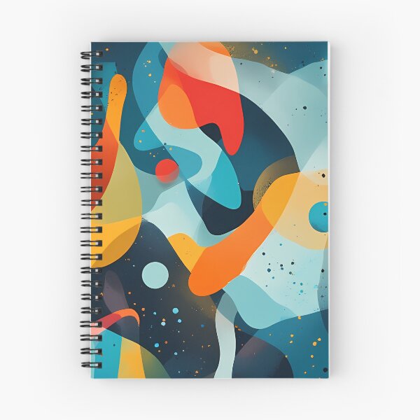 Item preview, Abstract art featuring vibrant colors like orange, red, and blue, with fluid shapes and a textured background designed and sold by Innercosmic.