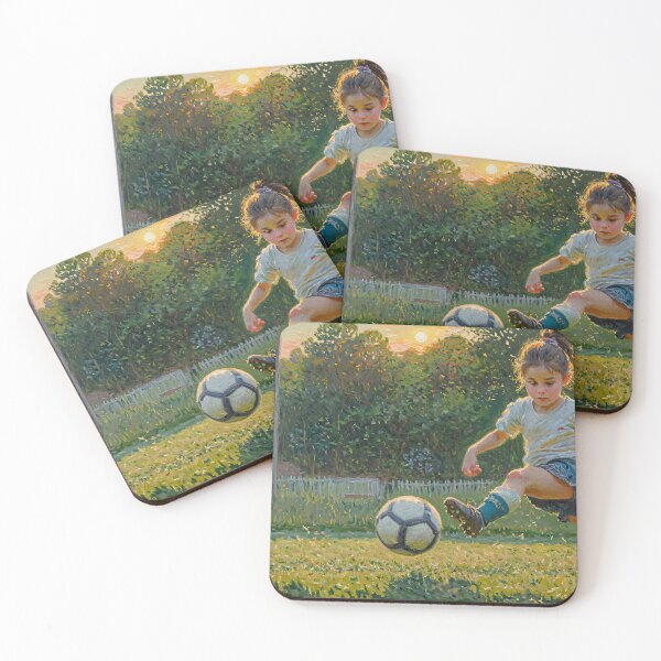 Item preview, Little girl playing football designed and sold by sid1802.