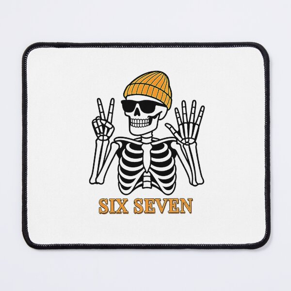 Item preview, Six Seven Skeleton Hand Sign Cool Spooky Halloween Bones Aesthetic Design designed and sold by FerminVigo.