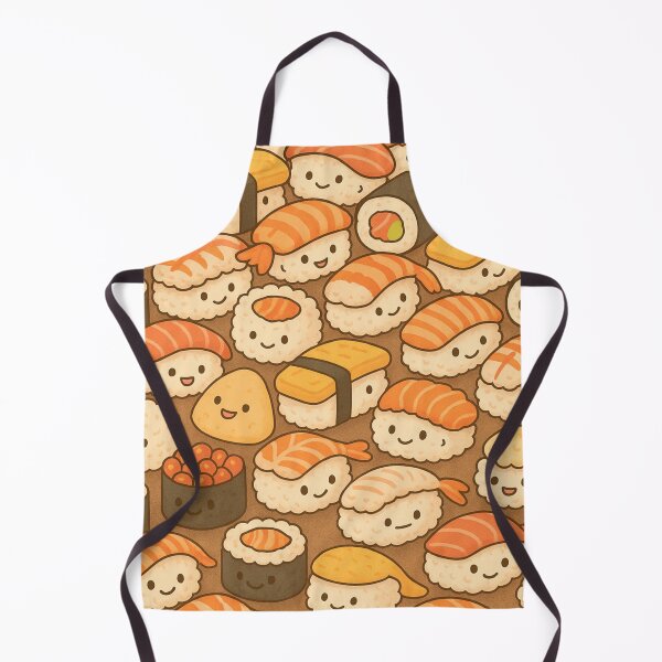 Item preview, Kawaii Sushi Party – All Over Japanese Cartoon Print designed and sold by getpressedshirt.