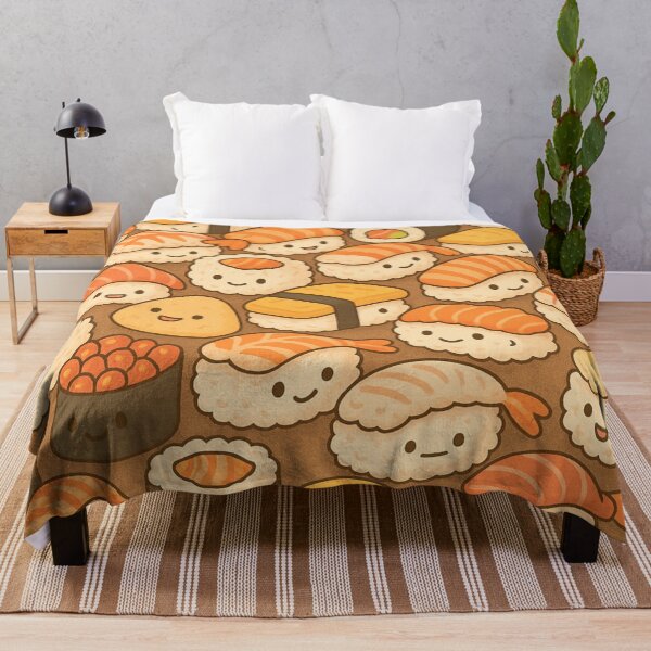 Item preview, Kawaii Sushi Party – All Over Japanese Cartoon Print designed and sold by getpressedshirt.