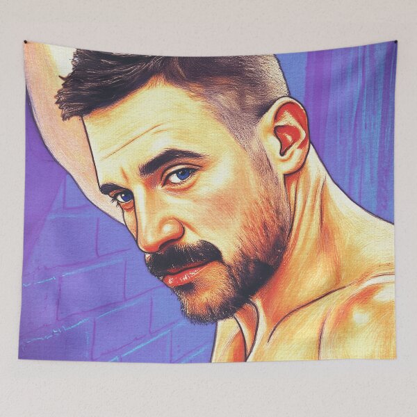 Item preview, Muscle Hunk with Blue Eyes II designed and sold by Hunkyismything.