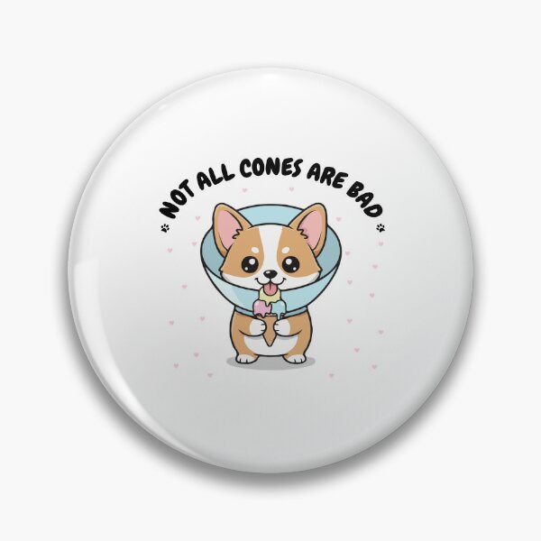 Item preview, Not All Cones Are Bad Pembroke Welsh Corgi Dog Cone - Funny Ice Cream designed and sold by The Real Life Symphony.