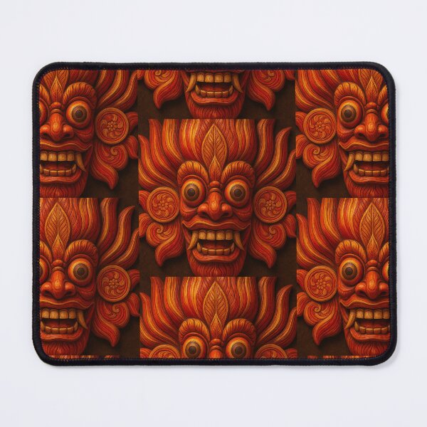 Item preview, Gini Raksha (Fire Mask) Art designed and sold by Ceylon Luxe Collections.