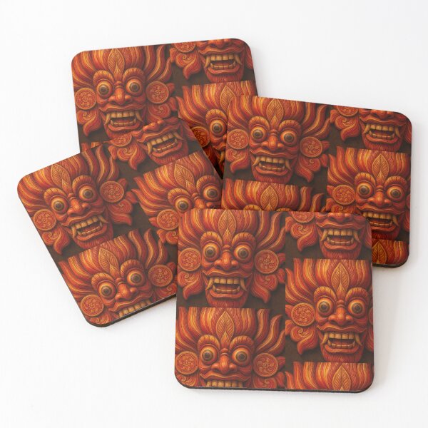 Item preview,  Gini Raksha (Fire Mask) Art designed and sold by Ceylon Luxe Collections.
