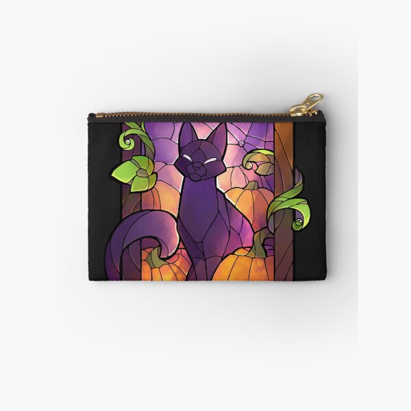 Item preview, Stained Glass Pumpkin Cat designed and sold by kaenith.