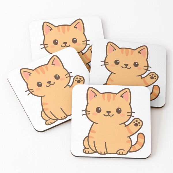 Item preview, Kitten grins and waves designed and sold by Mitosha2.