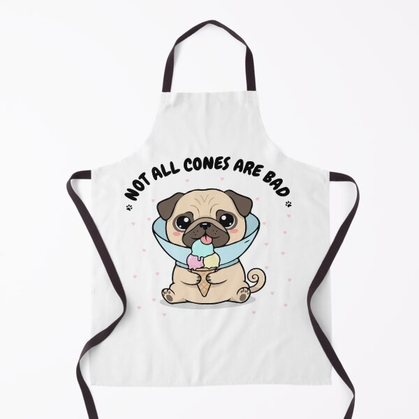 Item preview, Not All Cones Are Bad Pug Dog Cone - Funny Ice Cream designed and sold by The Real Life Symphony.