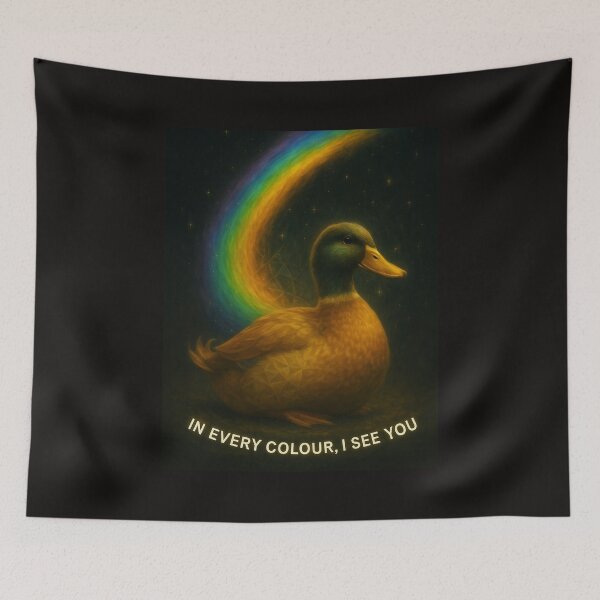Item preview, “Still Waters – In Every Colour, I See You (Duck)” designed and sold by GeoWild Designs.