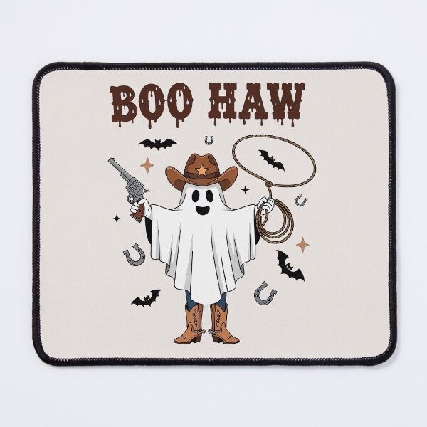 Item preview, Boo Haw Cowboy Ghost – Cute Western Halloween T‑Shirt designed and sold by wabeen.