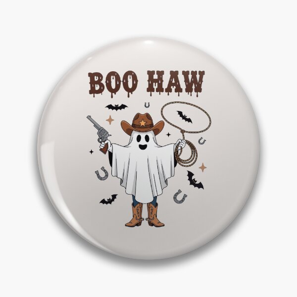 Artikelvorschau, Boo Haw Cowboy Ghost – Süßes Western-Halloween-T-Shirt entworfen und verkauft von wabeen.