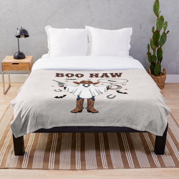 Item preview, Boo Haw Cowboy Ghost – Cute Western Halloween T‑Shirt designed and sold by wabeen.