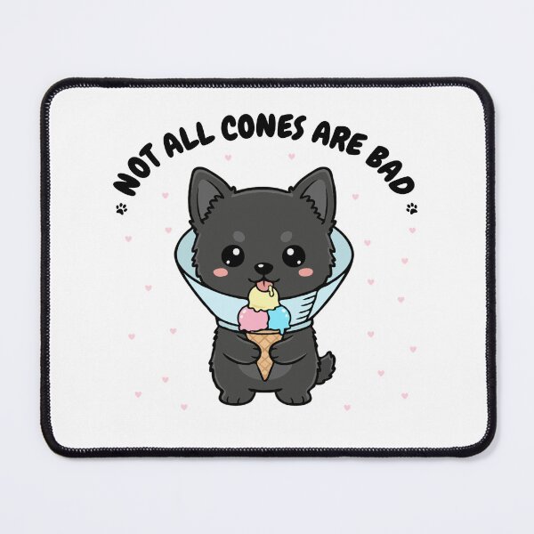 Item preview, Not All Cones Are Bad Schipperke Dog Cone - Funny Ice Cream designed and sold by The Real Life Symphony.