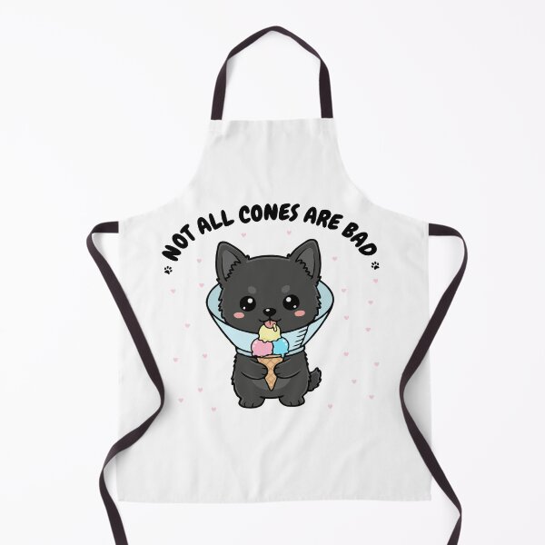 Item preview, Not All Cones Are Bad Schipperke Dog Cone - Funny Ice Cream designed and sold by The Real Life Symphony.