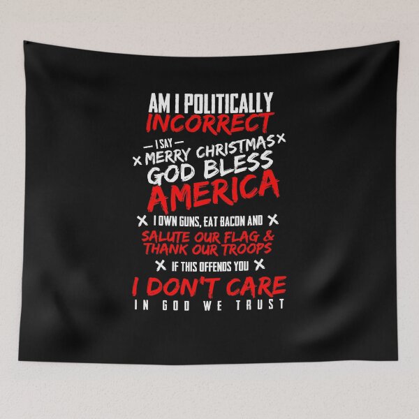 Item preview, Politically Incorrect God Bless America Conservative T-Shirt designed and sold by LookTwice.