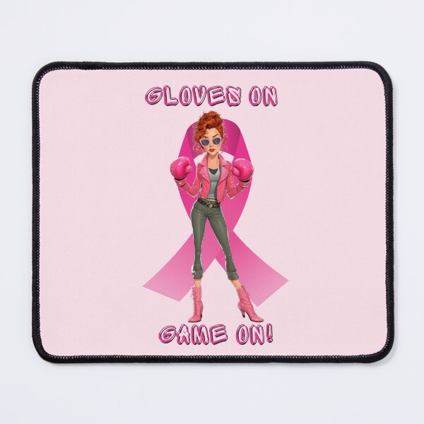 Item preview, Gloves On, Game On Fight Breast Cancer with Ms Sass designed and sold by QuirkyChicArts.
