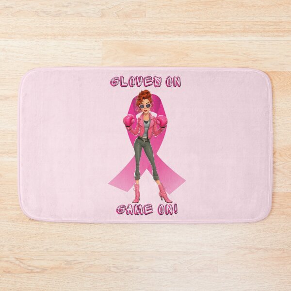 Item preview, Gloves On, Game On Fight Breast Cancer with Ms Sass designed and sold by QuirkyChicArts.
