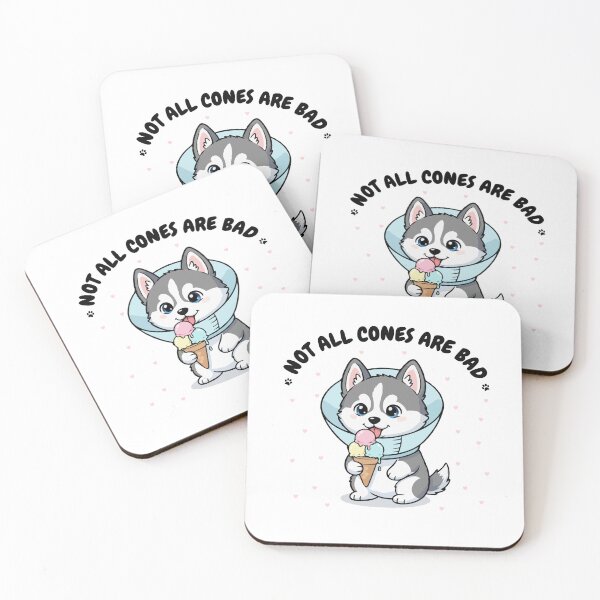 Item preview, Not All Cones Are Bad Siberian Husky Dog Cone - Funny Ice Cream designed and sold by The Real Life Symphony.
