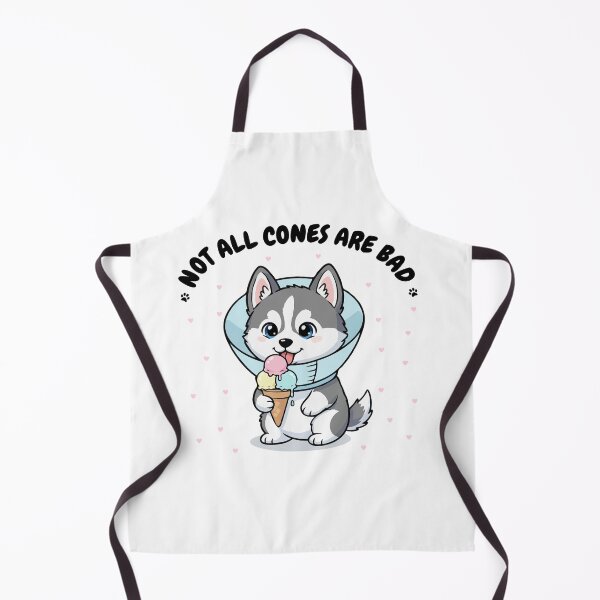 Item preview, Not All Cones Are Bad Siberian Husky Dog Cone - Funny Ice Cream designed and sold by The Real Life Symphony.