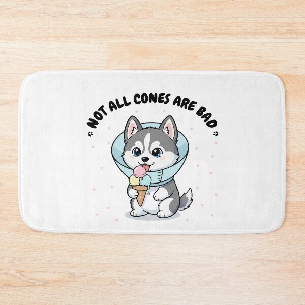 Item preview, Not All Cones Are Bad Siberian Husky Dog Cone - Funny Ice Cream designed and sold by The Real Life Symphony.