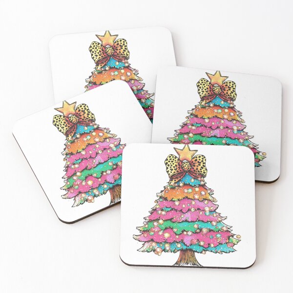 Item preview, Leopard Bow Christmas Tree Disco Christmas Tree designed and sold by The Digital Design Collective .