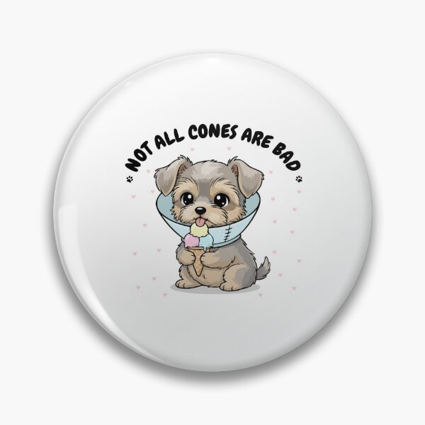 Item preview, Not All Cones Are Bad Silky Terrier Dog Cone - Funny Ice Cream designed and sold by The Real Life Symphony.
