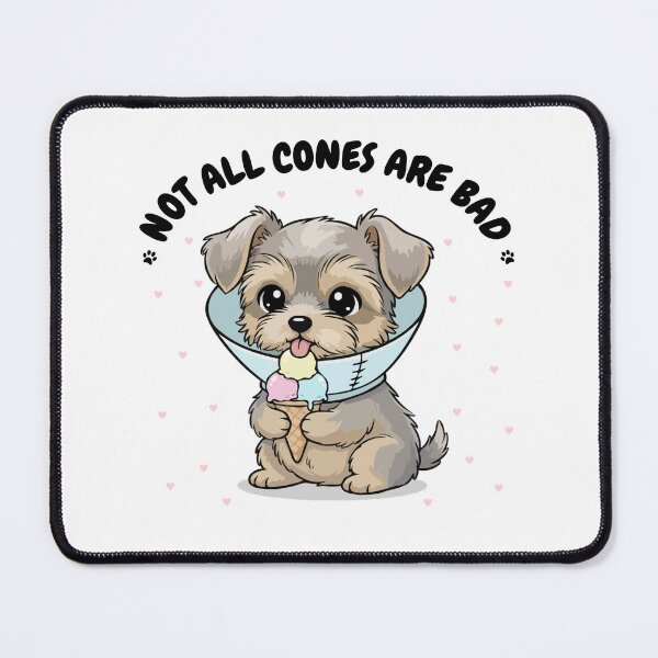 Item preview, Not All Cones Are Bad Silky Terrier Dog Cone - Funny Ice Cream designed and sold by The Real Life Symphony.